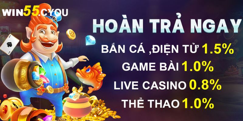 Đặt cược thua nhận 5% tiền giải cứu là sao?