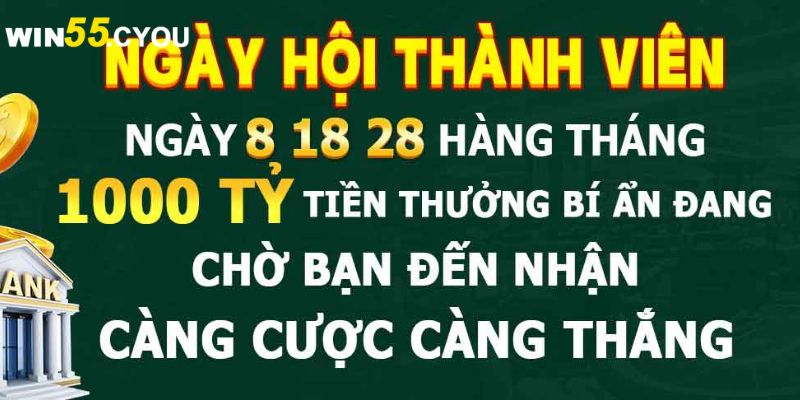 Chương trình khuyến mãi ngày hội thành viên cực khủng