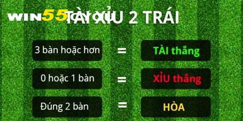 Ví dụ cách chơi tài xỉu 2 trái